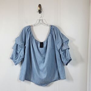 Plus Size Lane Bryant Prairie Blouse